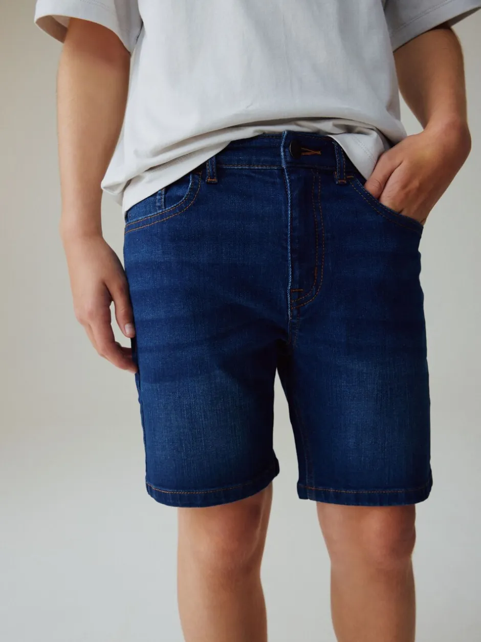 Shorts*Next - Denim short (3-16 jr) Donkerblauw