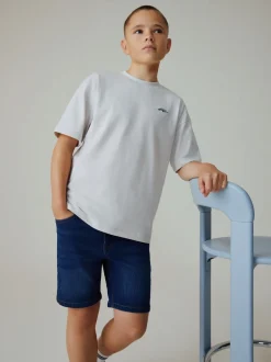 Shorts*Next - Denim short (3-16 jr) Donkerblauw