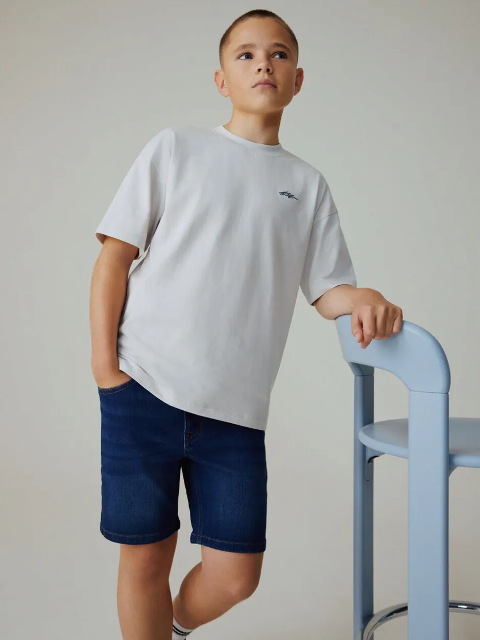 Shorts*Next - Denim short (3-16 jr) Donkerblauw
