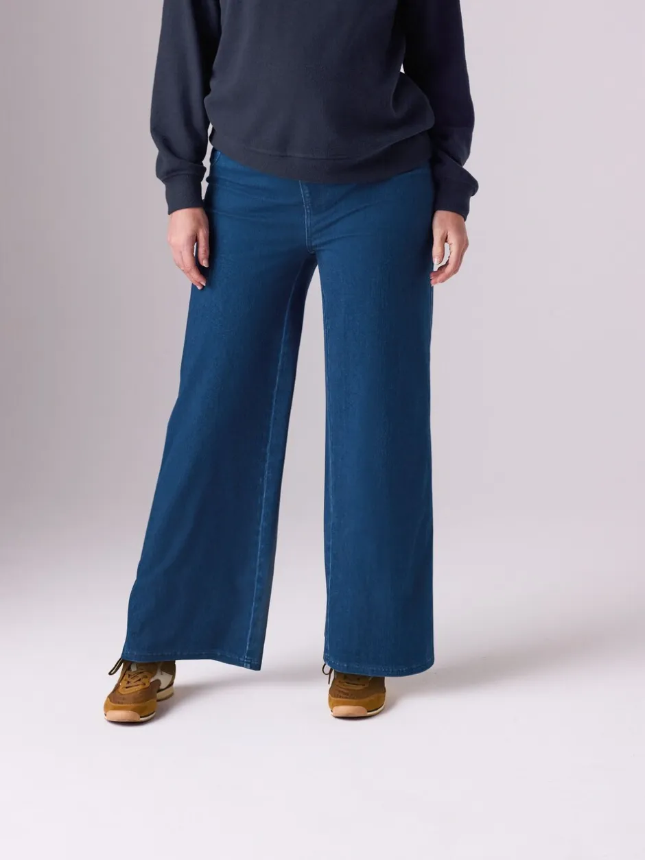 Moederschap*Next Donkerblauw - Denim zwangerschapsleggings met wijde pijpen