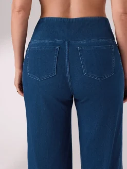 Moederschap*Next Donkerblauw - Denim zwangerschapsleggings met wijde pijpen