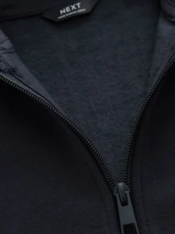 Schoolkleding|Sweaters En Hoody´S*Next Donkerblauw - Effen hoodie met doorlopende rits (3-16 jr)