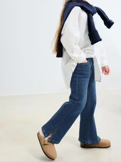 Jeans|Next - Flare jeans (3-16 jr) Donkerblauw
