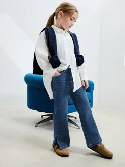 Jeans|Next - Flare jeans (3-16 jr) Donkerblauw