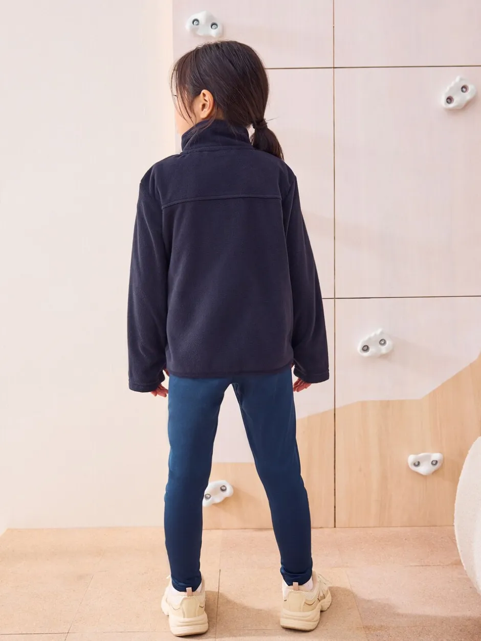 Schoolkleding|Schoolkleding*Next - Fleece jack met rits en zakken (3-16 jr) Donkerblauw