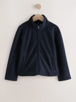Schoolkleding|Schoolkleding*Next - Fleece jack met rits en zakken (3-16 jr) Donkerblauw