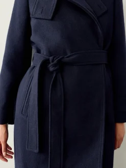 Jassen En Jacks|Next - Formele jas met colkraag Donkerblauw