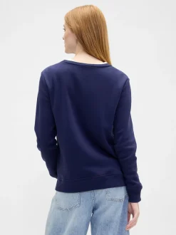 Sportkleding|Hoody's En Sweatshirts*Gap Donkerblauw - - Relaxed sweatshirt met logo