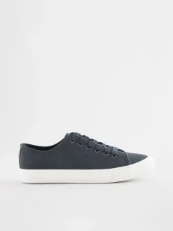 Sneakers|Next - Gelakte honkbalsneakers Donkerblauw