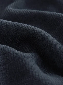 Loungewear|Kamerjassen En Badjassen*Next - Geribbelde kamerjas met textuur Donkerblauw