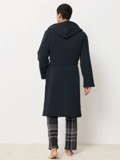 Loungewear|Kamerjassen En Badjassen*Next - Geribbelde kamerjas met textuur Donkerblauw