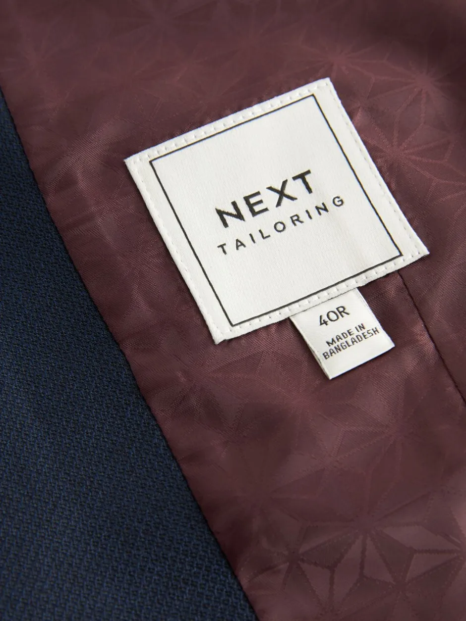 Vesten*Next Donkerblauw - Herenvest met textuur