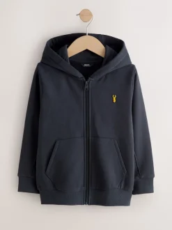 Sweaters En Hoody´S*Next - Hoodie met logo en ritssluiting (3-16jr) Donkerblauw