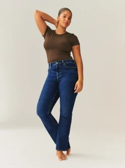 Jeans|Next Donkerblauw - Hourglass Stretch Bootcut Denim Jeans