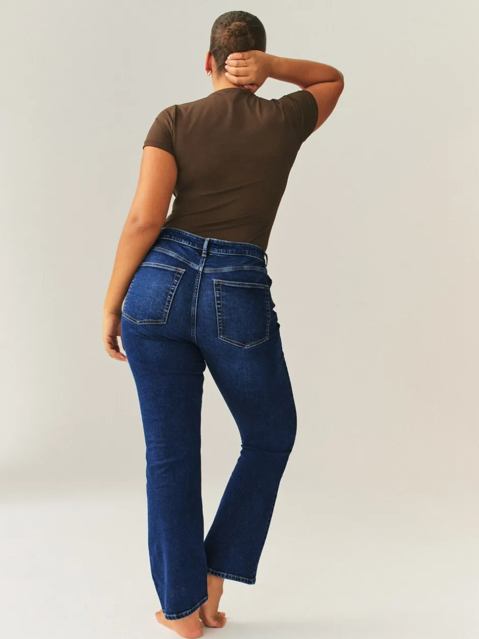 Jeans|Next Donkerblauw - Hourglass Stretch Bootcut Denim Jeans