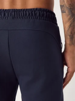 Joggingbroeken|Next - Interlock Soft Touch Cuffed Joggers Donkerblauw