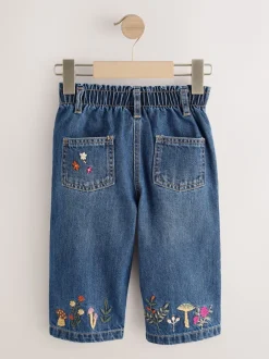 Jeans En Joggingbroeken|Jeans|Next Donkerblauw - Jeans met muizenborduursel (3mnd -7jr)