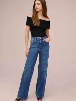 Jeans*Next - Jeans met wijde pijpen Donkerblauw