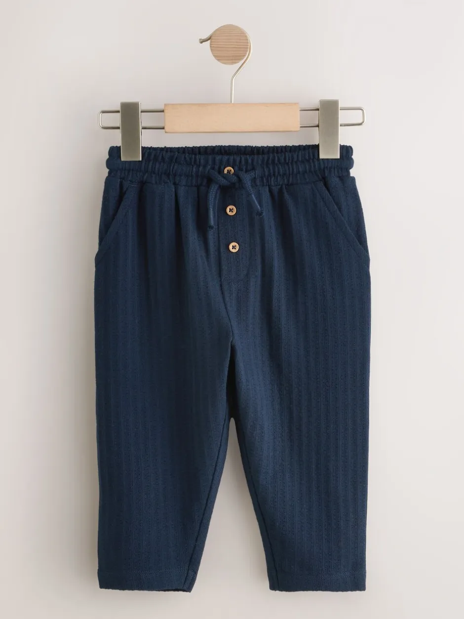 Jeans En Joggingbroeken|Next - Jersey joggingbroek met textuur (3 mnd-7 jr) Donkerblauw