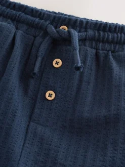 Jeans En Joggingbroeken|Next - Jersey joggingbroek met textuur (3 mnd-7 jr) Donkerblauw