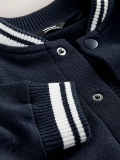 Jassen En Jacks|Broeken En Chino's|Next Donkerblauw - Jersey letterman-jack en broek set (3mnd-7jr)