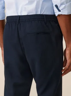 Formele Broek|Next - Joggingbroek met elastische tailleband en effen voorkant Donkerblauw