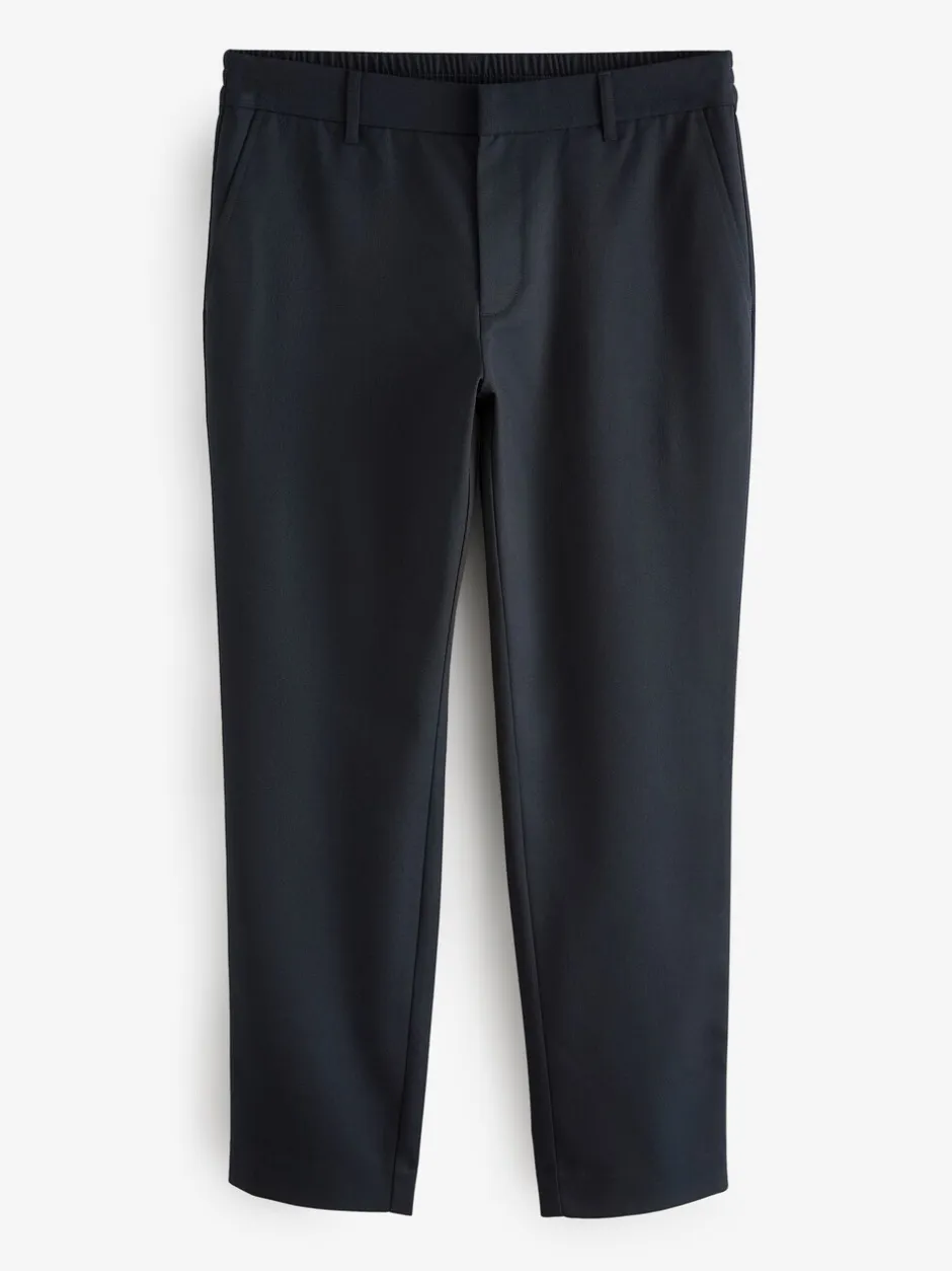 Formele Broek|Next - Joggingbroek met elastische tailleband en effen voorkant Donkerblauw