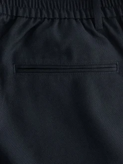 Formele Broek|Next - Joggingbroek met elastische tailleband en effen voorkant Donkerblauw