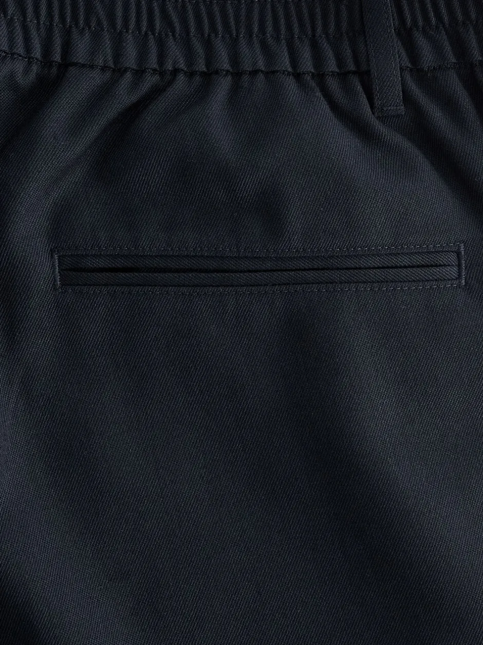 Formele Broek|Next - Joggingbroek met elastische tailleband en effen voorkant Donkerblauw
