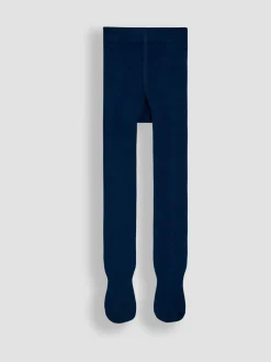 Sokken En Panty's|Gelegenheidskleding*Jojo Maman Bébé Donkerblauw - - Effen maillot met hoog katoengehalte