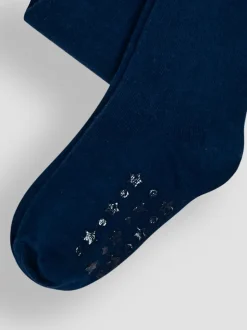 Sokken En Panty's|Gelegenheidskleding*Jojo Maman Bébé Donkerblauw - - Effen maillot met hoog katoengehalte