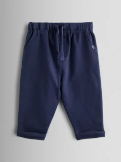 Jeans En Joggingbroeken|Jojo Maman Bébé - 2-Pack Stripe & Plain Joggers Donkerblauw