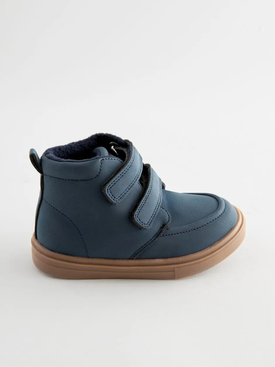 Boots|Next - Laarsjes met klittenbandsluiting en warme voering Donkerblauw