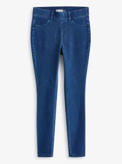 Leggings En Joggingbroeken|Next Donkerblauw - Lange jersey denim leggings