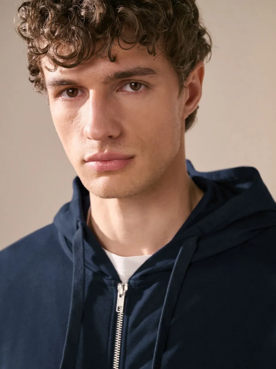 Loungewear|Sweaters En Hoody´S*Next Donkerblauw - Lichte hoodie met rits