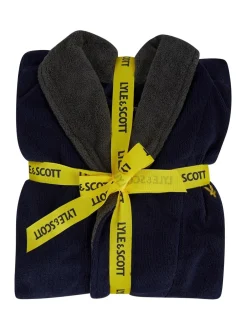 Kamerjassen En Badjassen|Lyle & Scott Donkerblauw - Adrian badjas