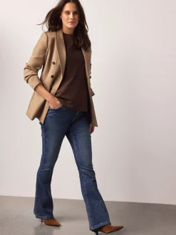 Jeans|Moederschap*Next Donkerblauw - Maternity Denim Flare Jeans