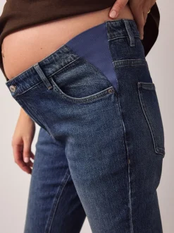 Jeans|Moederschap*Next Donkerblauw - Maternity Denim Flare Jeans