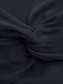 Jurken|Moederschap*Next - Maternity Twist Front Knit Jumper Dress Donkerblauw