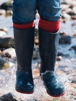 Laarzen|Laarzen|Muddy Puddles - klassieke waterdichte regenlaarzen Donkerblauw