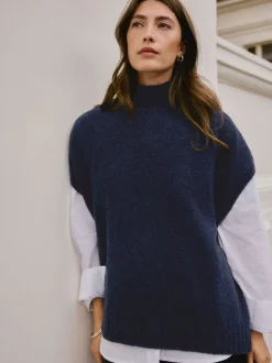Jassen En Jacks|Next - N. Premium Knitted Tank Donkerblauw