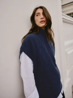Jassen En Jacks|Next - N. Premium Knitted Tank Donkerblauw
