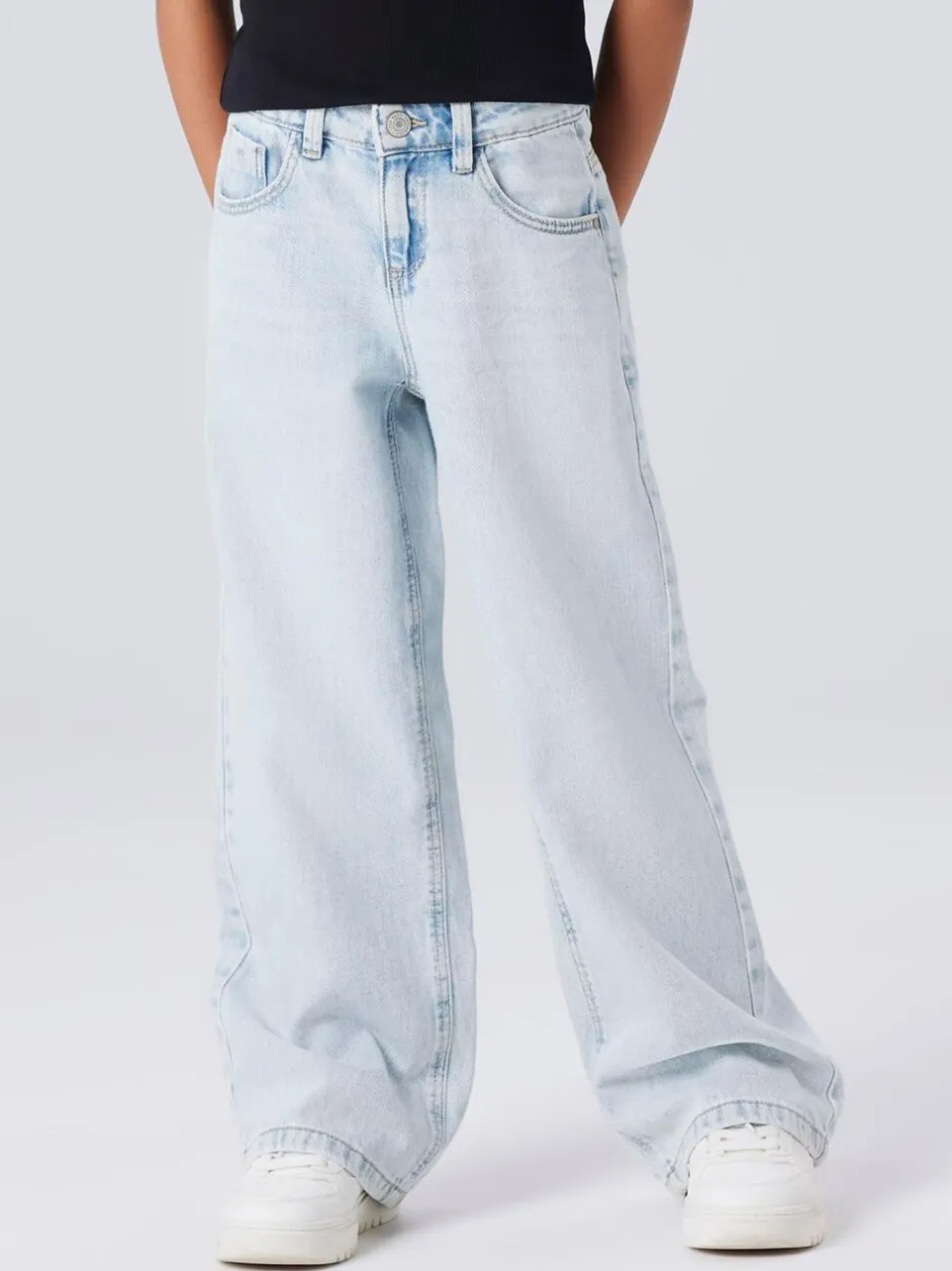 Jeans*Name It Donkerblauw - jeans met wijde pijpen