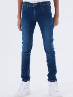 Jeans*Name It - slim-fit jeans voor jongens Donkerblauw