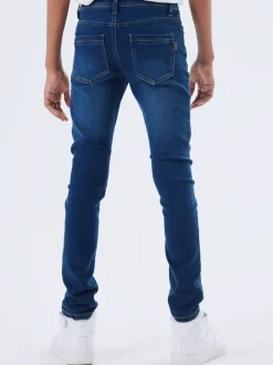 Jeans*Name It - slim-fit jeans voor jongens Donkerblauw