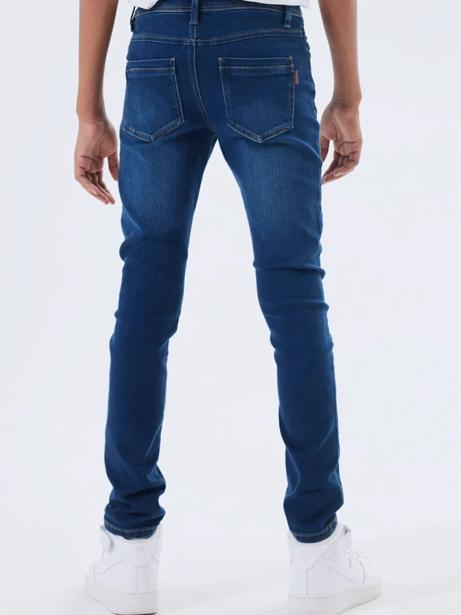 Jeans*Name It - slim-fit jeans voor jongens Donkerblauw