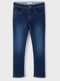Jeans*Name It - slim-fit jeans voor jongens Donkerblauw
