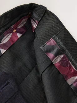 Formele Broek*Next - Normale Pasvorm - Signature - 100% Wollen broek met Motion Flex-tailleband Donkerblauw