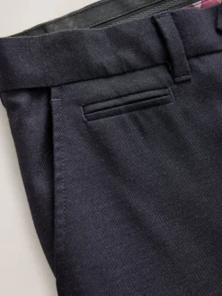 Formele Broek*Next - Normale Pasvorm - Signature - 100% Wollen broek met Motion Flex-tailleband Donkerblauw