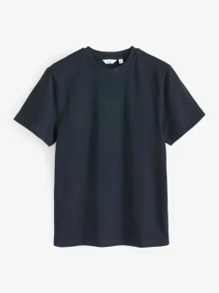 T-Shirts En Hemden*Next Donkerblauw - Normale Pasvorm - Zwaar T-shirt